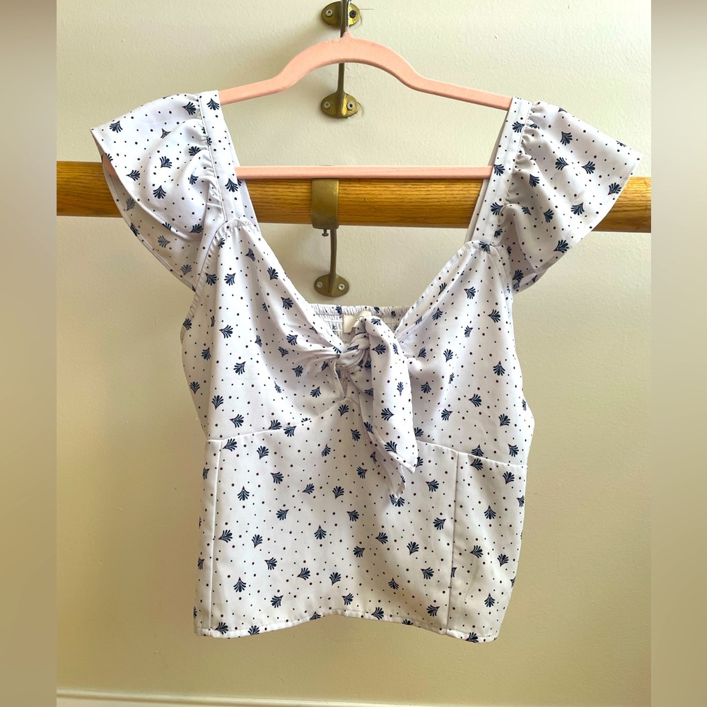 Loft Summer Blouse with Cap Sleeves
